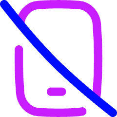 Phone Off Icon from Flex Neon Set