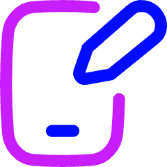 Phone Pen 1 Icon from Flex Neon Set