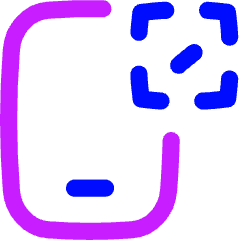 Phone Qr Icon from Flex Neon Set