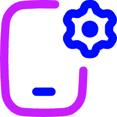 Phone Setting Gear Icon from Flex Neon Set