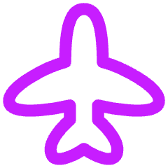Airplane Enabled Icon from Flex Neon Set