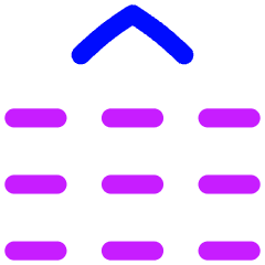 Phone Numpad Up Icon from Flex Neon Set