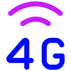Cellular Network 4g Icon from Flex Neon Set