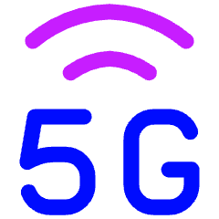 Cellular Network 5g Icon from Flex Neon Set
