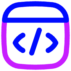 Browser Code 2 Icon from Flex Neon Set