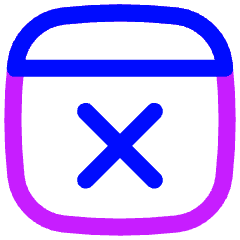 Browser Delete Icon from Flex Neon Set