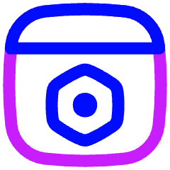 Browser Setting Bolt Nut Icon from Flex Neon Set
