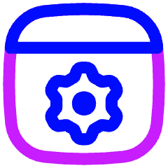 Browser Setting Gear Icon from Flex Neon Set