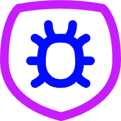 Bug Antivirus Shield Icon from Flex Neon Set