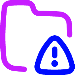 Threat Folder Icon from Flex Neon Set