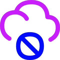 Cloud Block Icon from Flex Neon Set