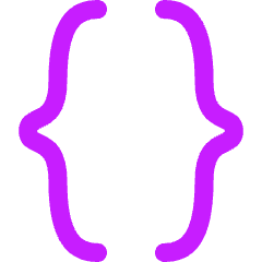 Curly Brackets Icon from Flex Neon Set