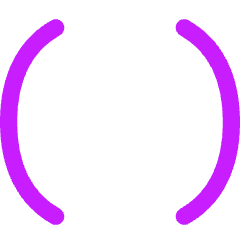 Round Brackets Icon from Flex Neon Set