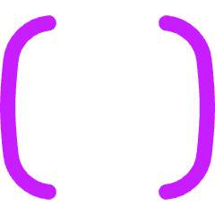 Square Brackets Icon from Flex Neon Set