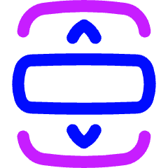 Ui Phone Slider Vertical Icon from Flex Neon Set