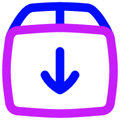 Shipment Download Icon from Flex Neon Set