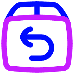 Shipment Return Icon from Flex Neon Set