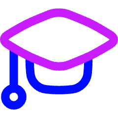 Graduation Cap Icon from Flex Neon Set