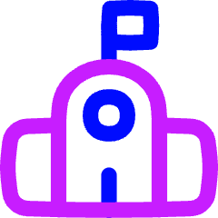 School Icon from Flex Neon Set