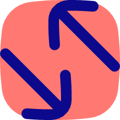 Line Arrow Transfer Diagonal Large 4 Icon from Flex Pop Set