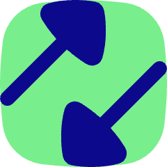 Triangle Arrow Transfer Diagonal Large 3 Icon from Flex Pop Set