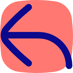 Line Arrow Bend Up Left Large Icon from Flex Pop Set