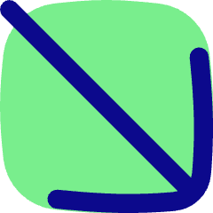 Line Arrow Diagonal Bottom Right Large Icon from Flex Pop Set