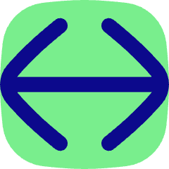 Line Arrow Horizontal Large Icon from Flex Pop Set
