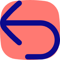 Line Arrow Turn Backward Large Icon from Flex Pop Set