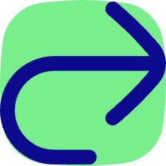 Line Arrow Turn Forward Large Icon from Flex Pop Set