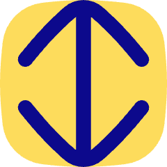 Line Arrow Vertical Large Icon from Flex Pop Set