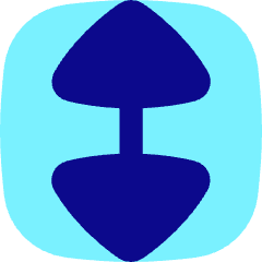 Triangle Arrow Vertical Large Icon from Flex Pop Set