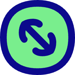 Line Arrow Diagonal Circle 2 Icon from Flex Pop Set