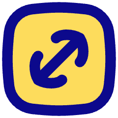 Line Arrow Diagonal Square 1 Icon from Flex Pop Set