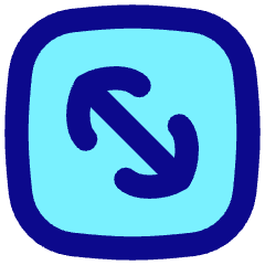 Line Arrow Diagonal Square 2 Icon from Flex Pop Set