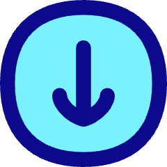 Line Arrow Down Circle 1 Icon from Flex Pop Set