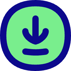 Line Arrow Down Circle 2 Icon from Flex Pop Set