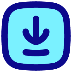 Line Arrow Down Square 2 Icon from Flex Pop Set