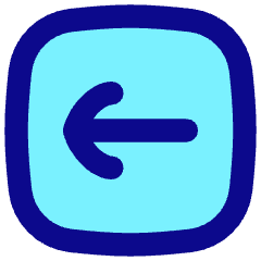 Line Arrow Left Square Icon from Flex Pop Set