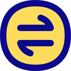 Line Arrow Transfer Horizontal Circle 1 Icon from Flex Pop Set