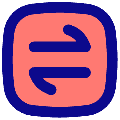 Line Arrow Transfer Horizontal Square 1 Icon from Flex Pop Set