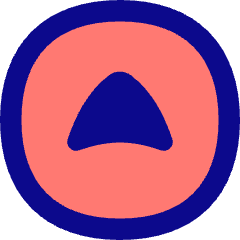 Tailless Triangle Arrow Up Circle Icon from Flex Pop Set