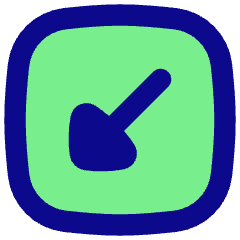 Triangle Arrow Diagonal Bottom Left Square Icon from Flex Pop Set