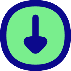 Triangle Arrow Down Circle 1 Icon from Flex Pop Set