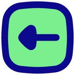 Triangle Arrow Left Square Icon from Flex Pop Set