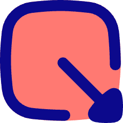 Triangle Arrow Minimize Window 2 Icon from Flex Pop Set