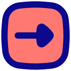 Triangle Arrow Right Square Icon from Flex Pop Set