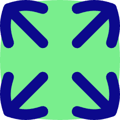 Line Arrow Expand Icon from Flex Pop Set
