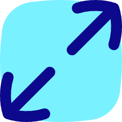 Line Arrow Expand Diagonal 1 Icon from Flex Pop Set