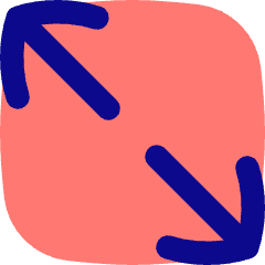 Line Arrow Expand Diagonal 2 Icon from Flex Pop Set